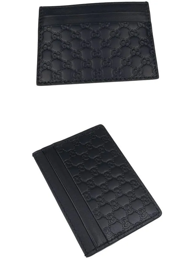 262837 Micro sea hemp leather navy card holder wallet