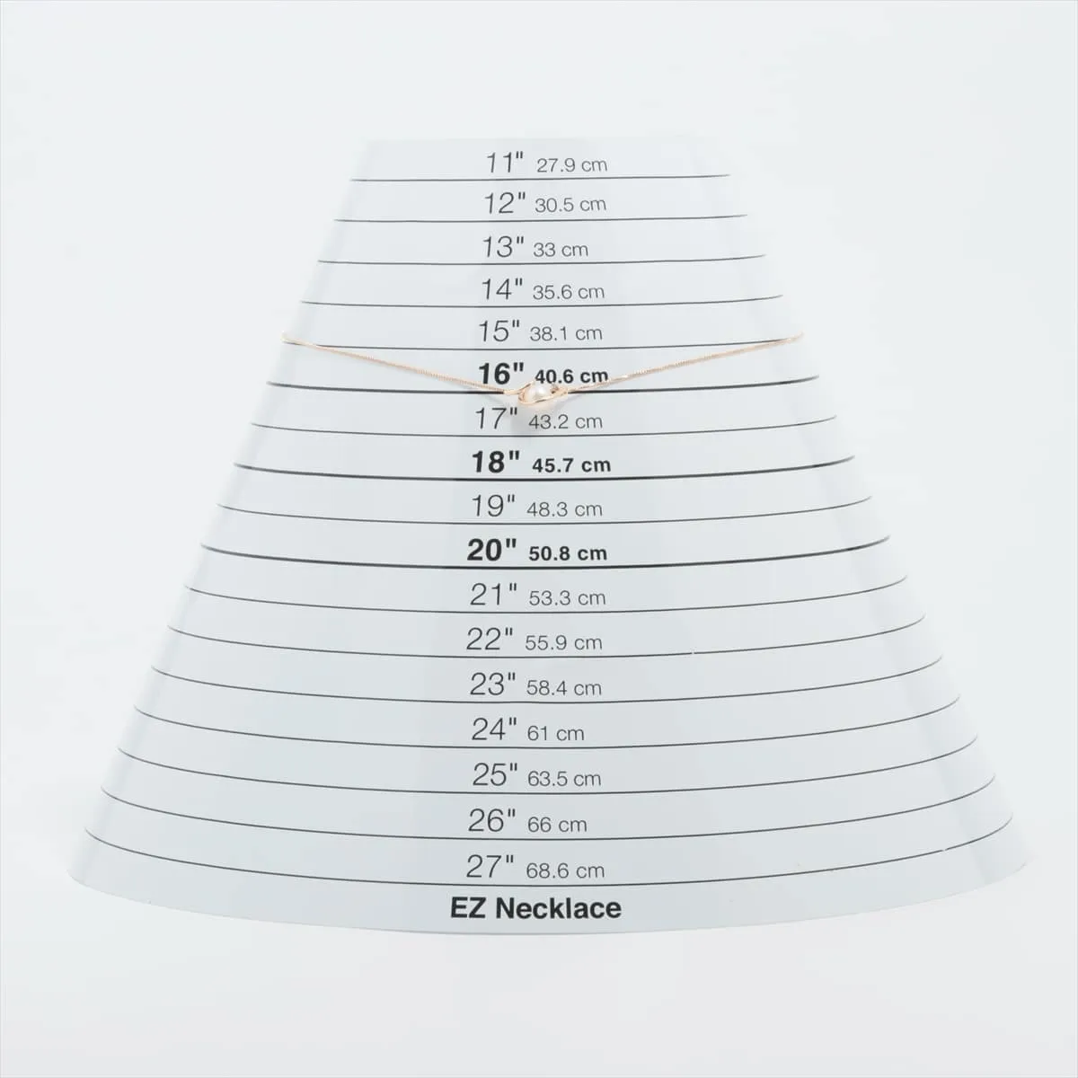 4℃ パール ダイヤ ネックレス K10(YG) 1.7g 約6.5mm