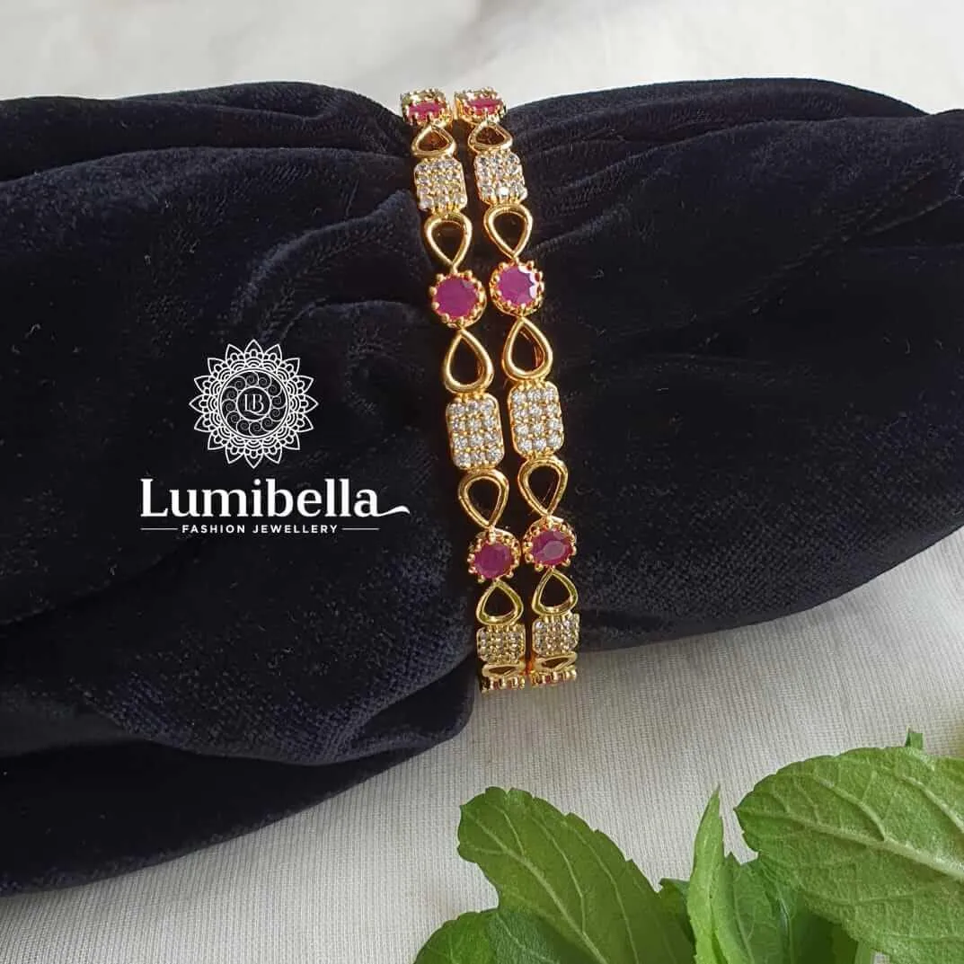 AD Ruby Bangles 2*6