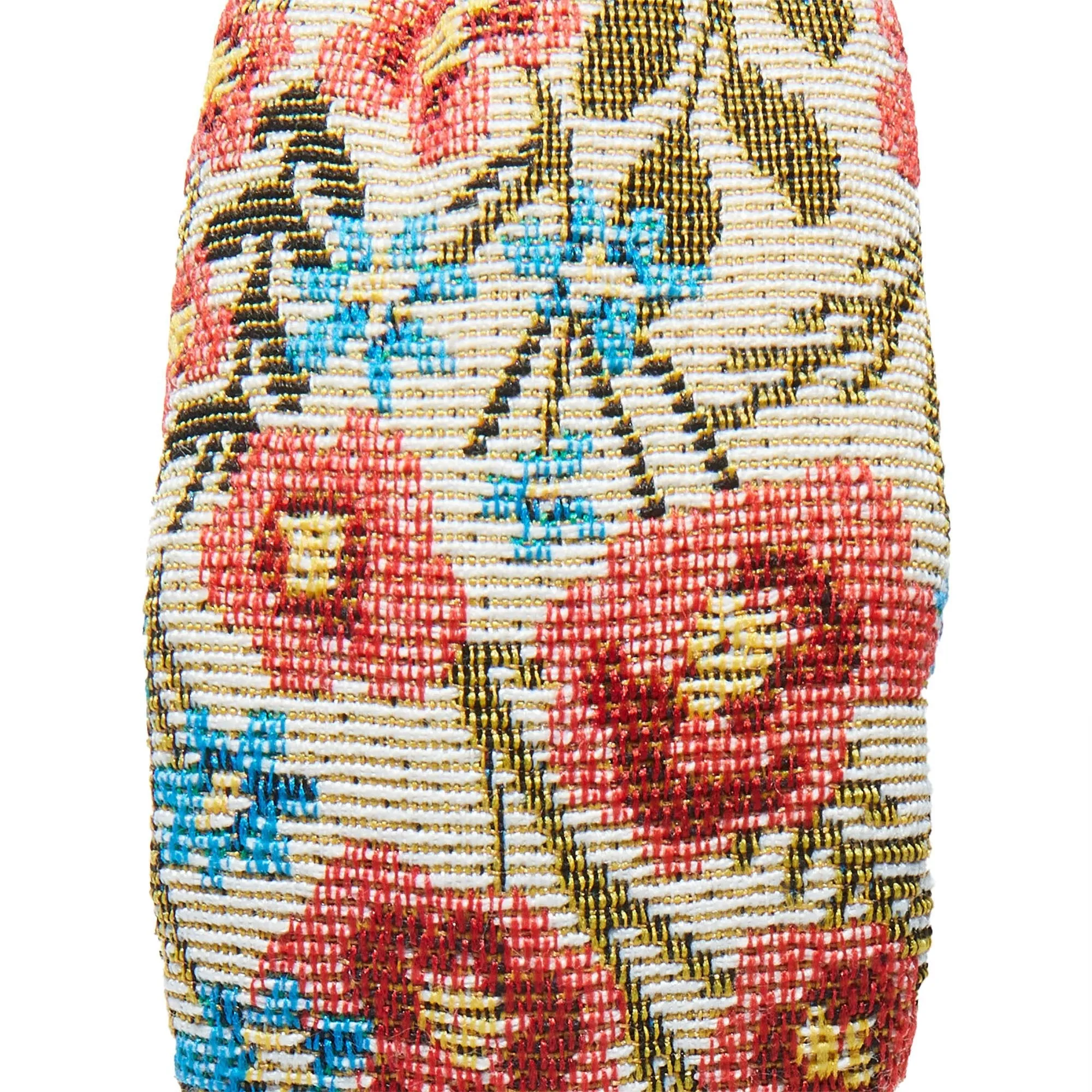 CORAL FLORAL BROCADE KNOTTED HEADBAND