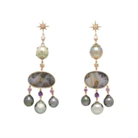 Galaxy Girandole One Off Earrings