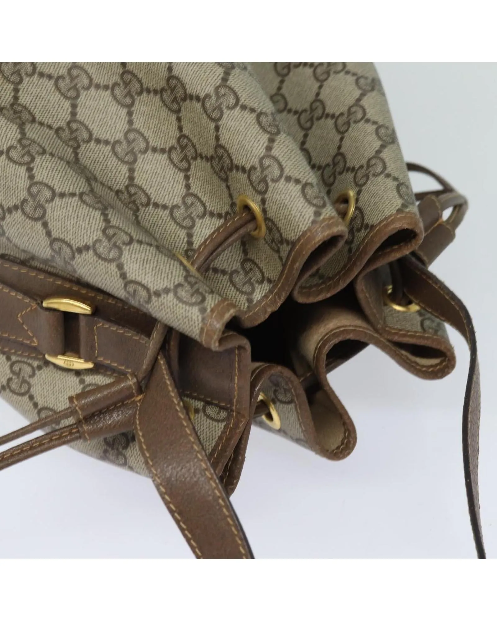 GG Supreme Web Sherry Shoulder Bag PVC Leather
