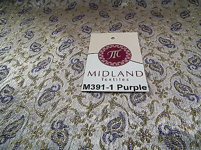 Indian Embroided Floral Metallic Banarsi Brocade Fabric 44" M391 Mtex