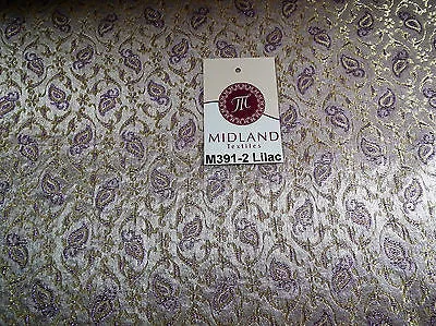 Indian Embroided Floral Metallic Banarsi Brocade Fabric 44" M391 Mtex