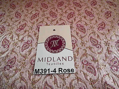 Indian Embroided Floral Metallic Banarsi Brocade Fabric 44" M391 Mtex