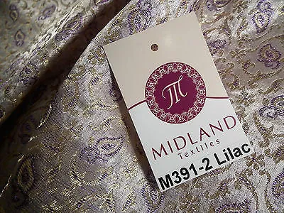Indian Embroided Floral Metallic Banarsi Brocade Fabric 44" M391 Mtex