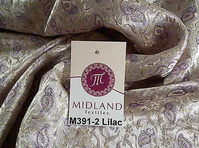 Indian Embroided Floral Metallic Banarsi Brocade Fabric 44" M391 Mtex