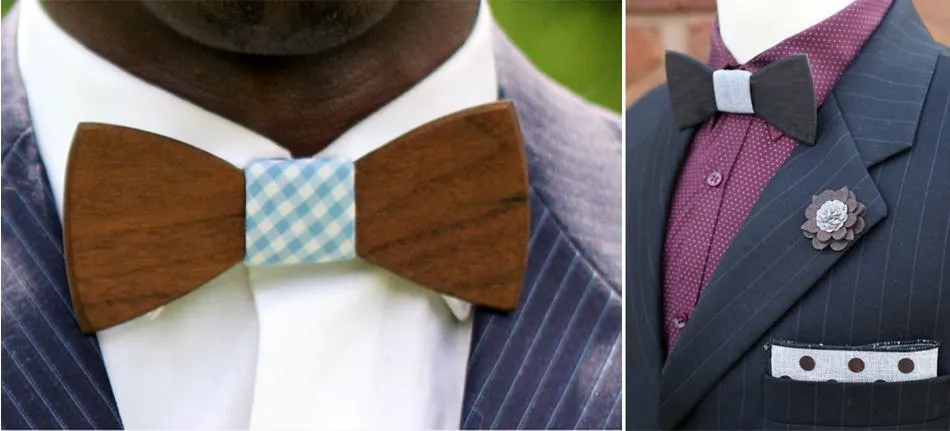 Krawatte Hardwood Bow Tie