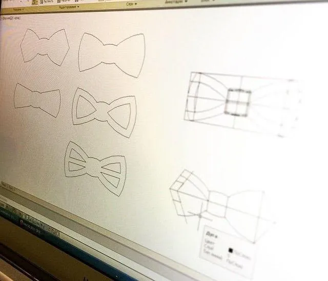 Krawatte Hardwood Bow Tie