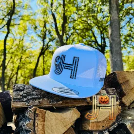 October Collection Jobes Hats Trucker cap - All White Halloween Ghost