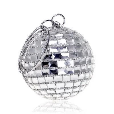 TEEK - Ball Tassel Crystal Wristlet Clutches