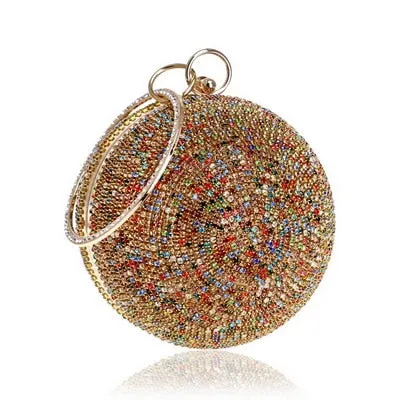 TEEK - Ball Tassel Crystal Wristlet Clutches