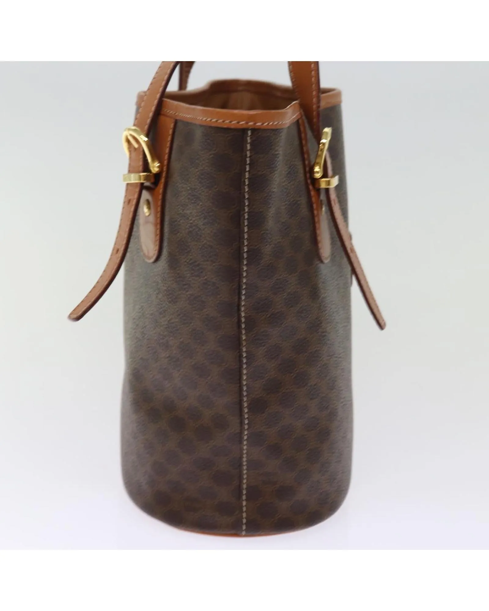 Vintage Macadam Canvas PVC Leather Tote Bag