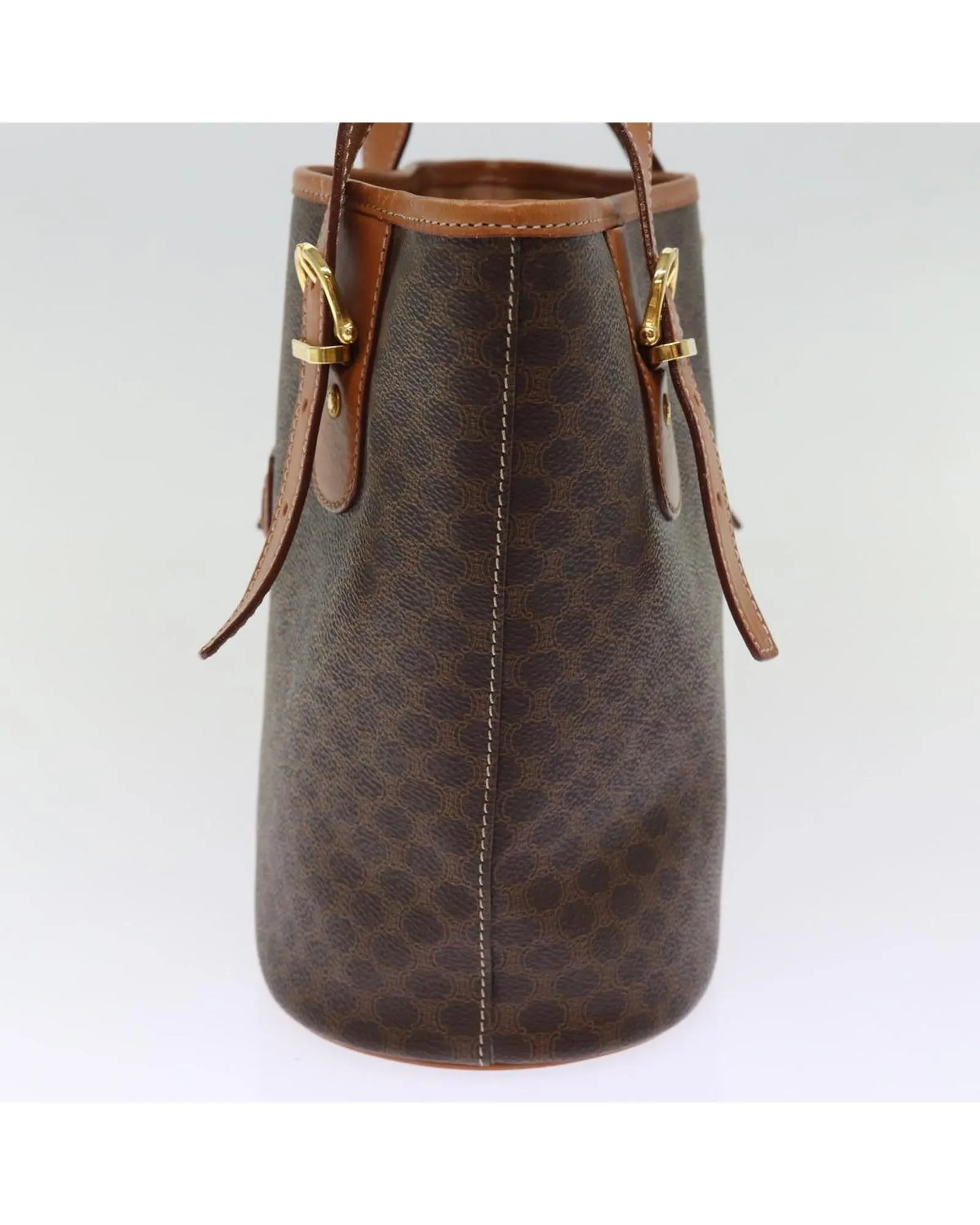 Vintage Macadam Canvas PVC Leather Tote Bag